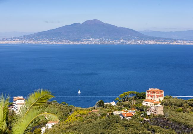 Villa in Sorrento - AMORE RENTALS - Villa Bianca with Private Swimming Pool, Sea View, Terraces, Parking and Barbecue