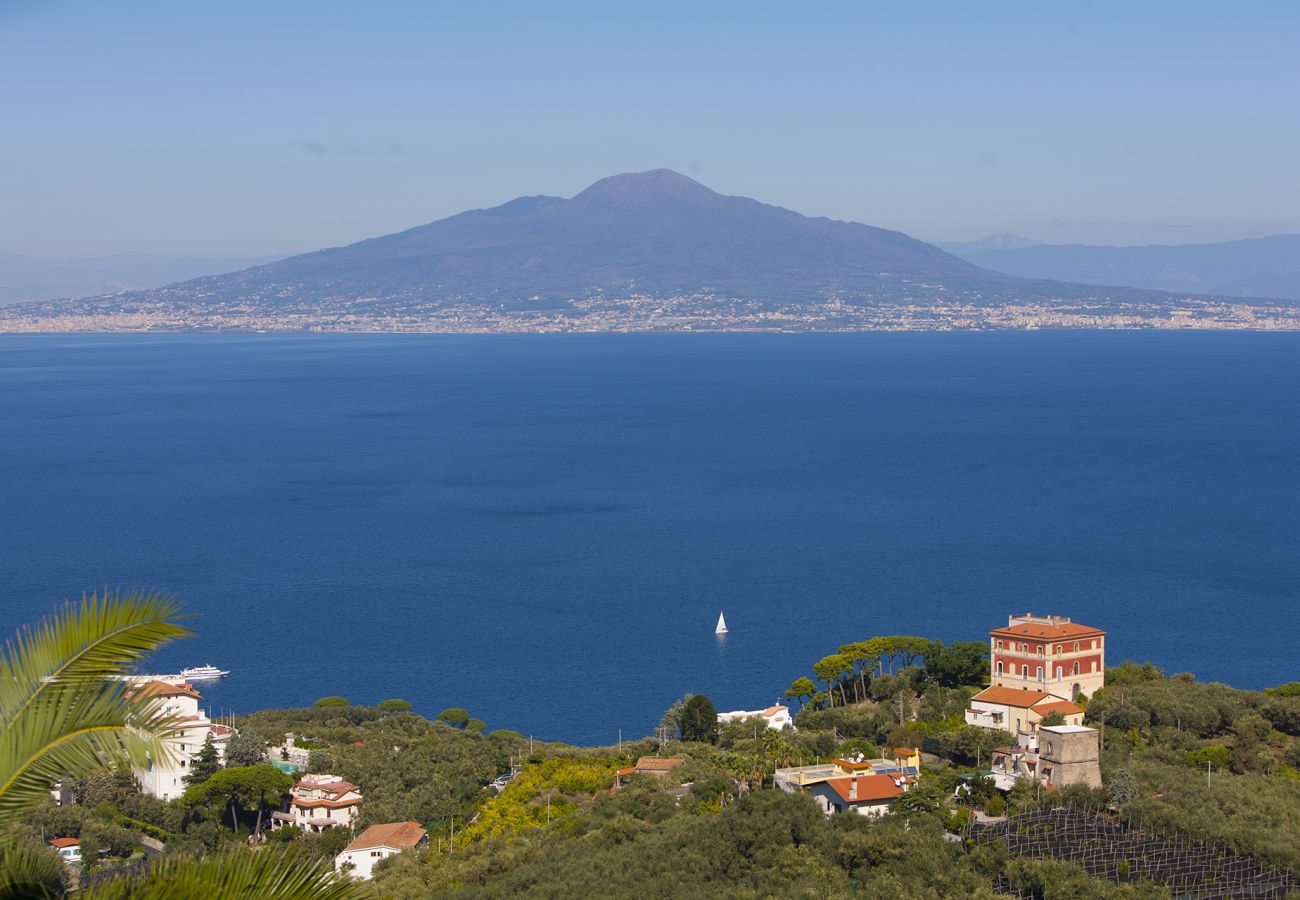 Villa in Sorrento - AMORE RENTALS - Villa Bianca with Private Swimming Pool, Sea View, Terraces, Parking and Barbecue