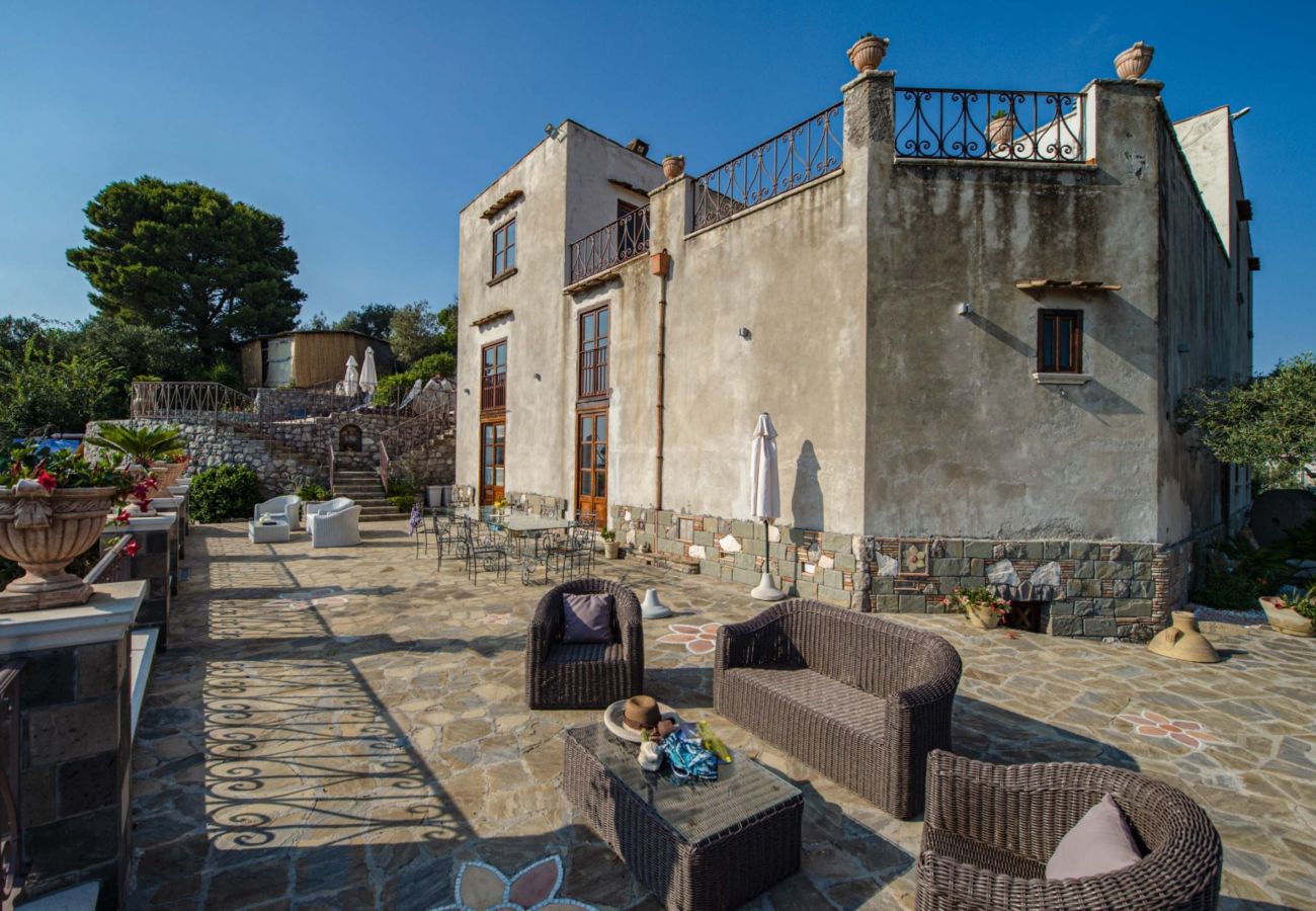 Villa in Massa Lubrense - AMORE RENTALS - Villa Santa Lucia with Private Swimming Pool, Sea View, Terraces and Parking