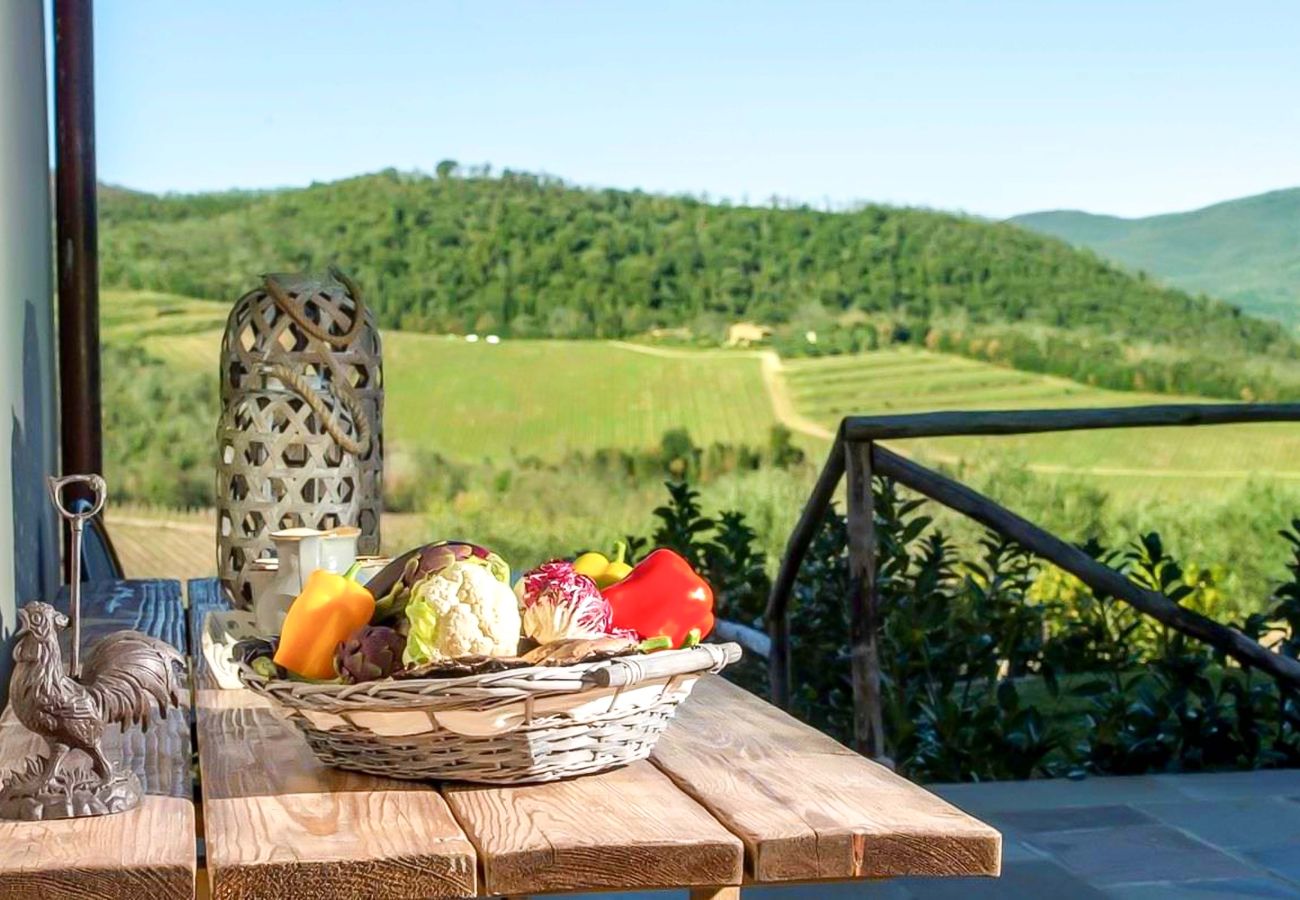 Villa in Panzano - AMORE RENTALS - Villa Mia with Private Pool, Garden, Terraces and Parking