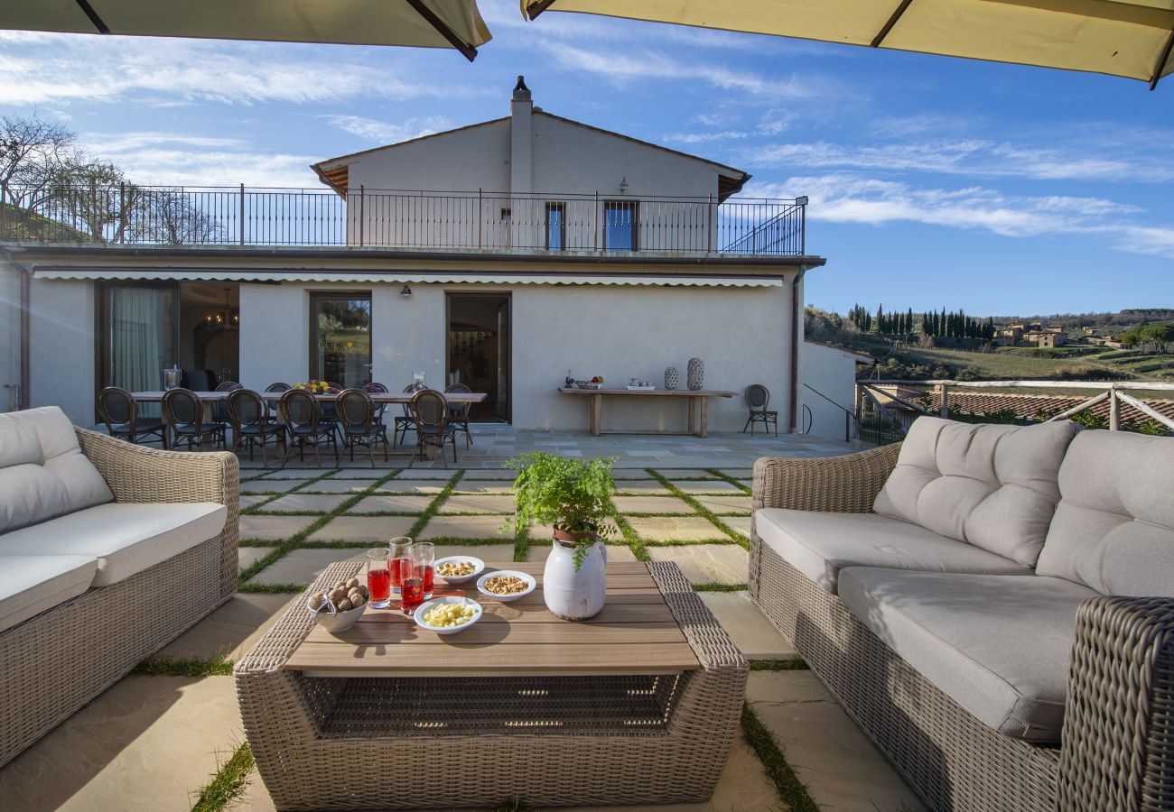 Residence in Panzano - Ville La Marcellina with Private Pools, Garden, Terraces, Ideal for Weddings