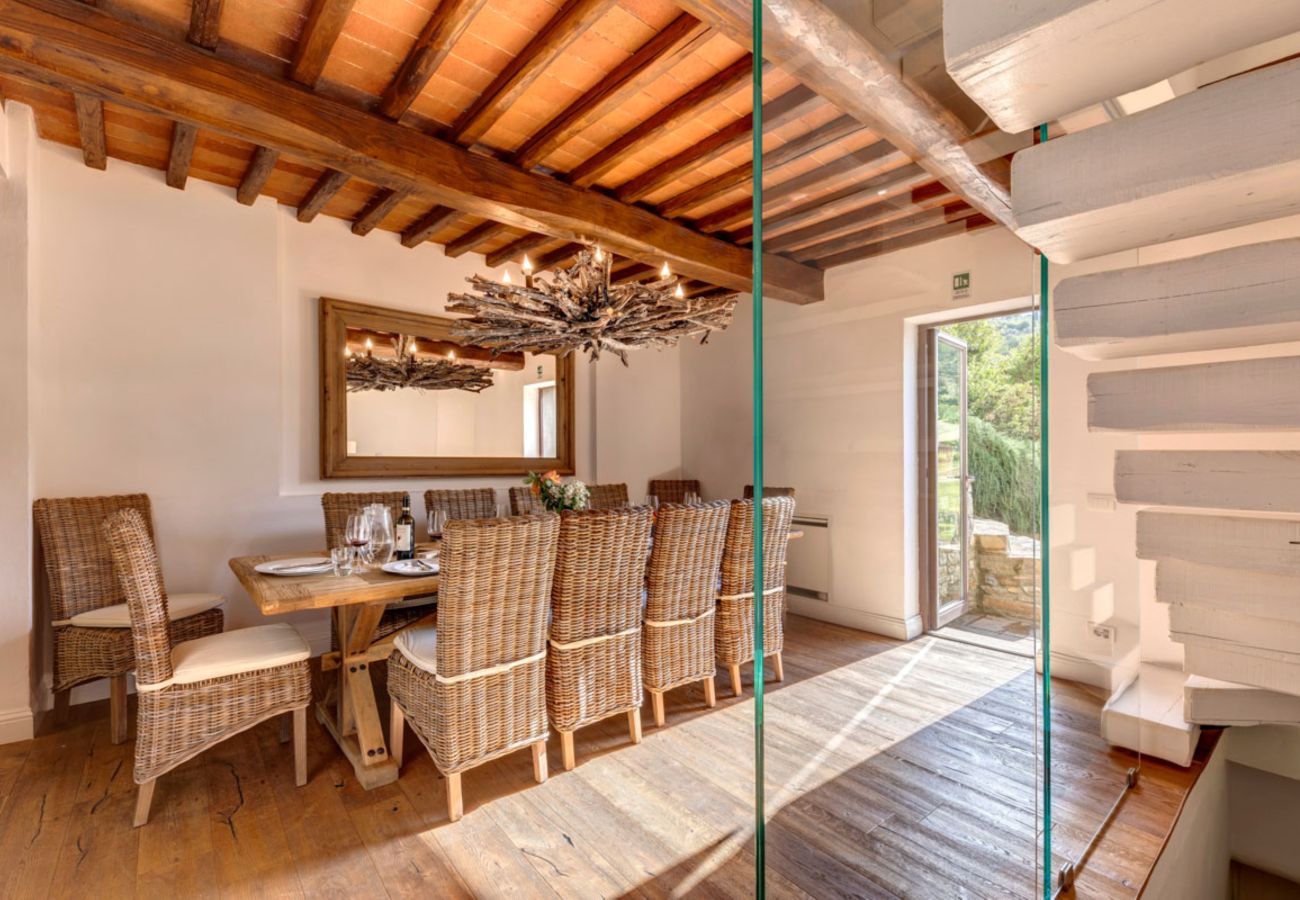 Residence in Panzano - Ville Il Paradiso with Private Pools, Garden, Terraces, Ideal for Weddings