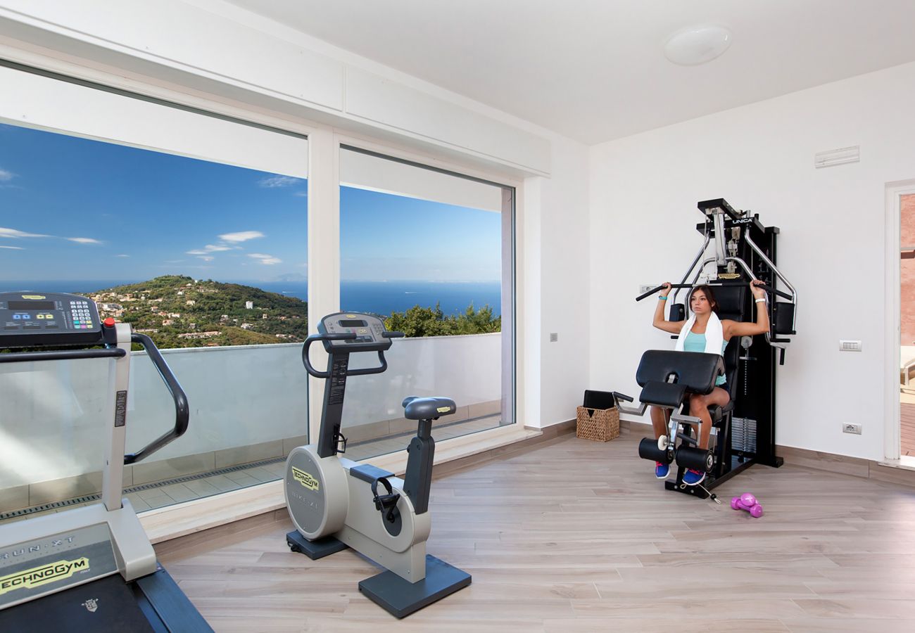 Villa in Sorrento - AMORE RENTALS - Villa Daniela with Swimming pool, Wellness Area, Garden and Sea View