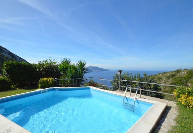 Villa/Dettached house in Massa Lubrense - AMORE RENTALS - Villa Posidonia with Sea View, Swimming Pool and Garden