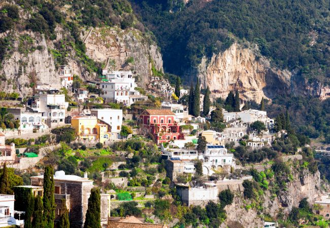  in Positano - AMORE RENTALS - Casa Barbera A with Sea View and Air Conditioning