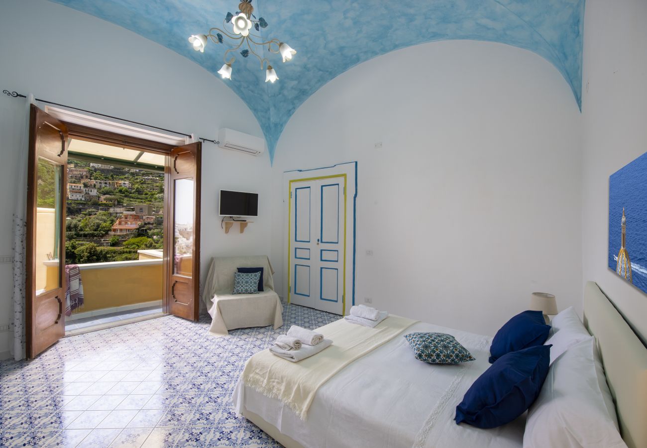 House in Positano - AMORE RENTALS - Casa Barbera A with Sea View and Air Conditioning