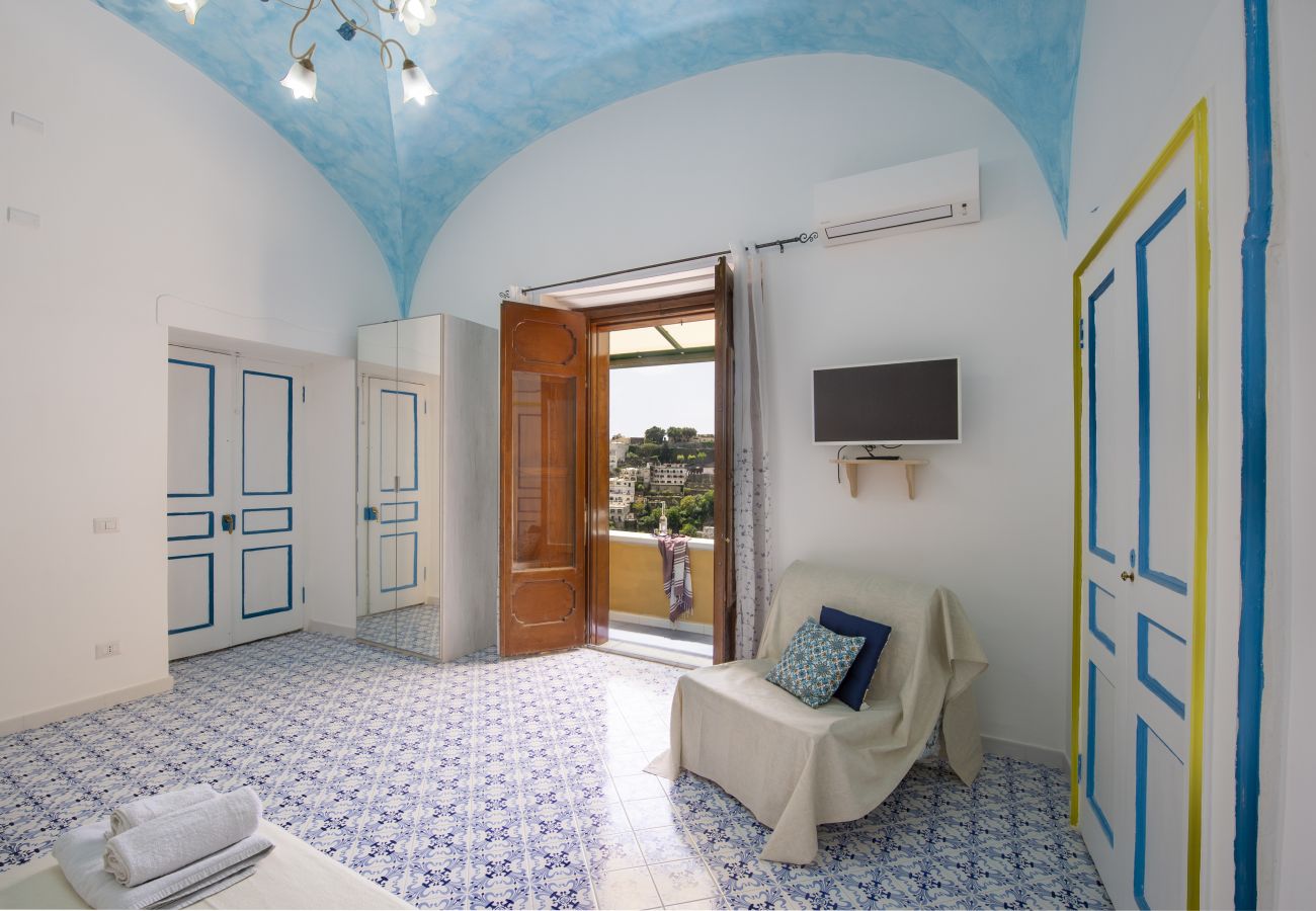 House in Positano - AMORE RENTALS - Casa Barbera A with Sea View and Air Conditioning