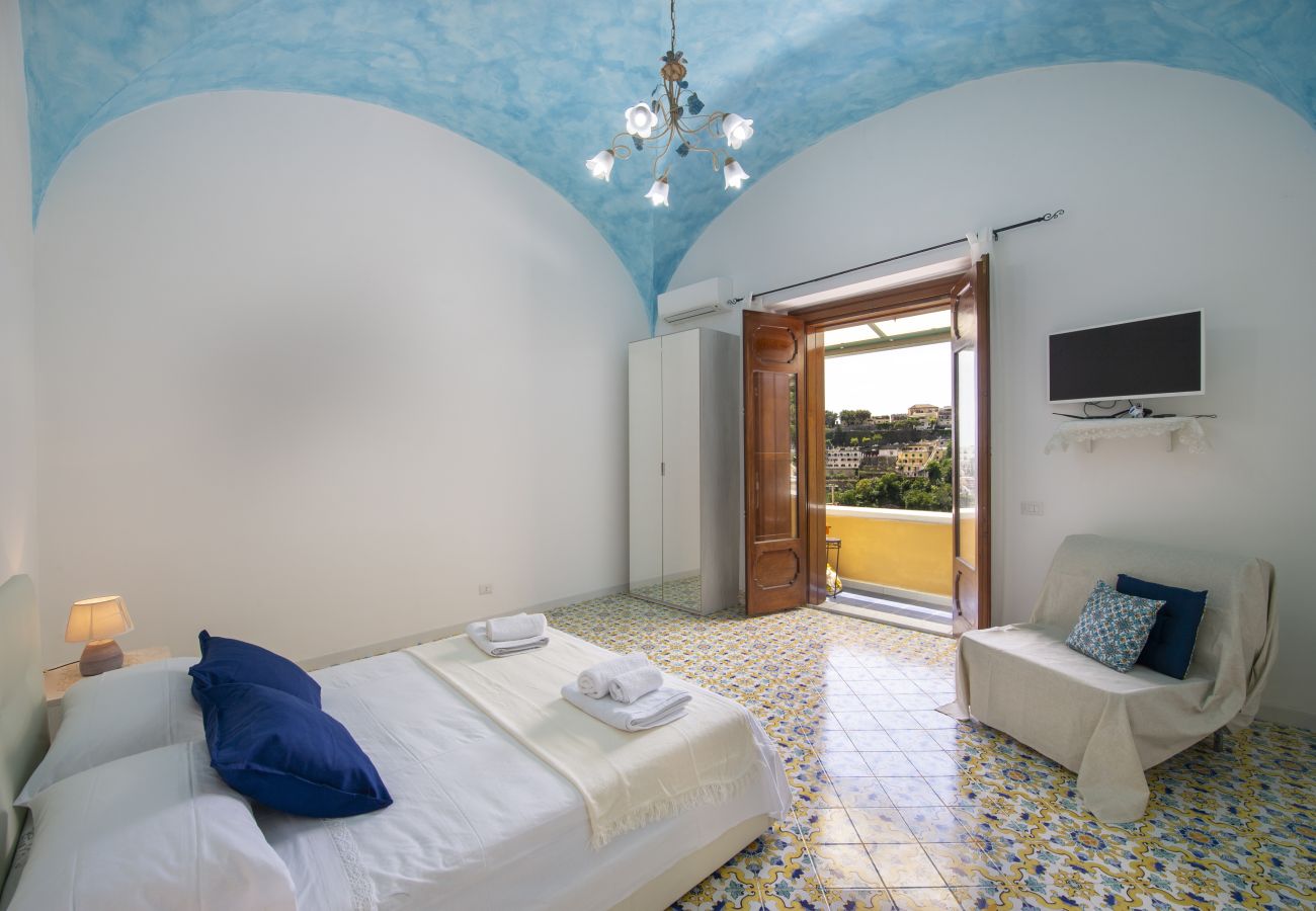 House in Positano - AMORE RENTALS - Casa Barbera A with Sea View and Air Conditioning