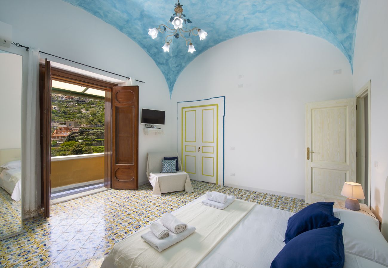 House in Positano - AMORE RENTALS - Casa Barbera A with Sea View and Air Conditioning