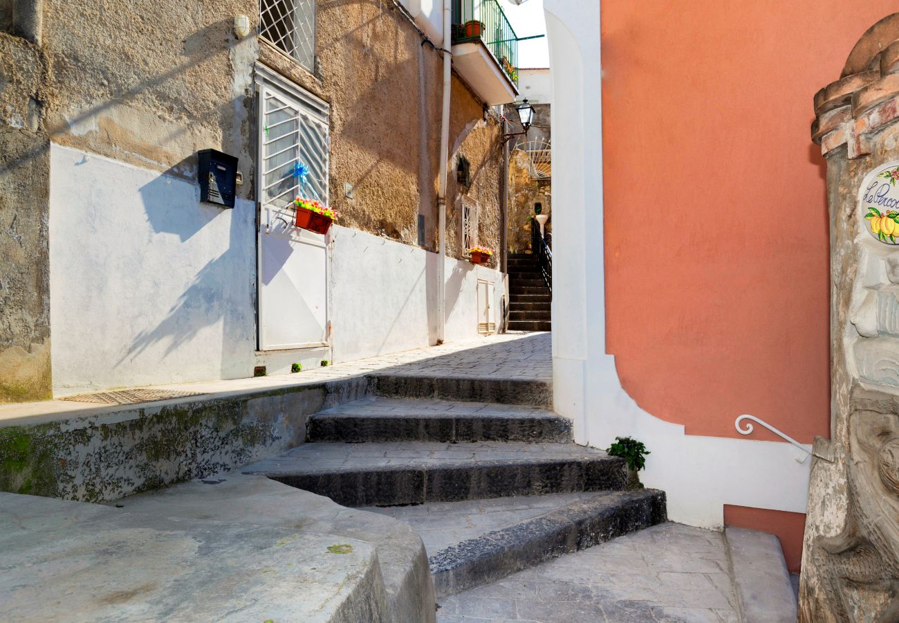 House in Positano - AMORE RENTALS - Casa Barbera A with Sea View and Air Conditioning