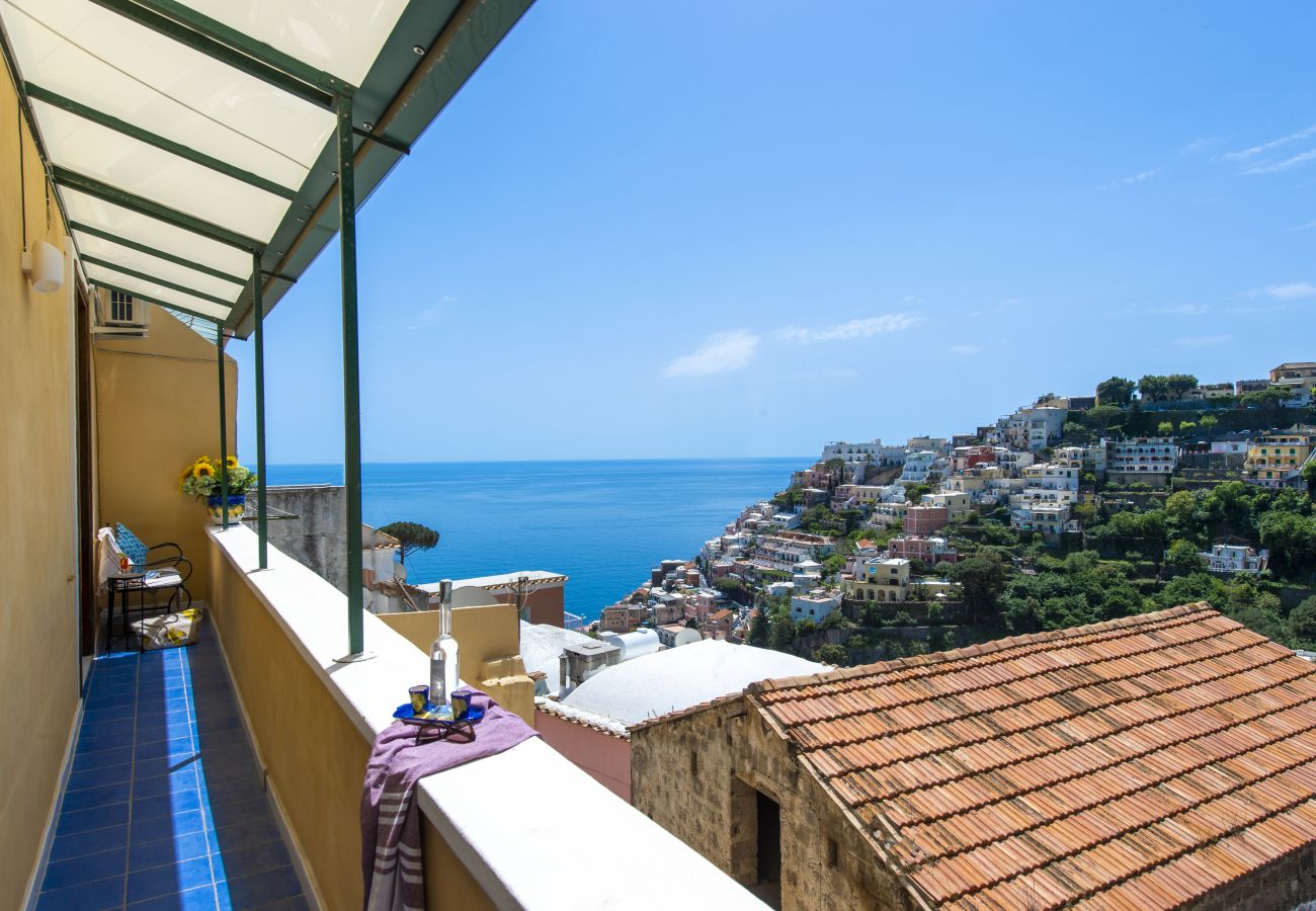 House in Positano - AMORE RENTALS - Casa Barbera A with Sea View and Air Conditioning