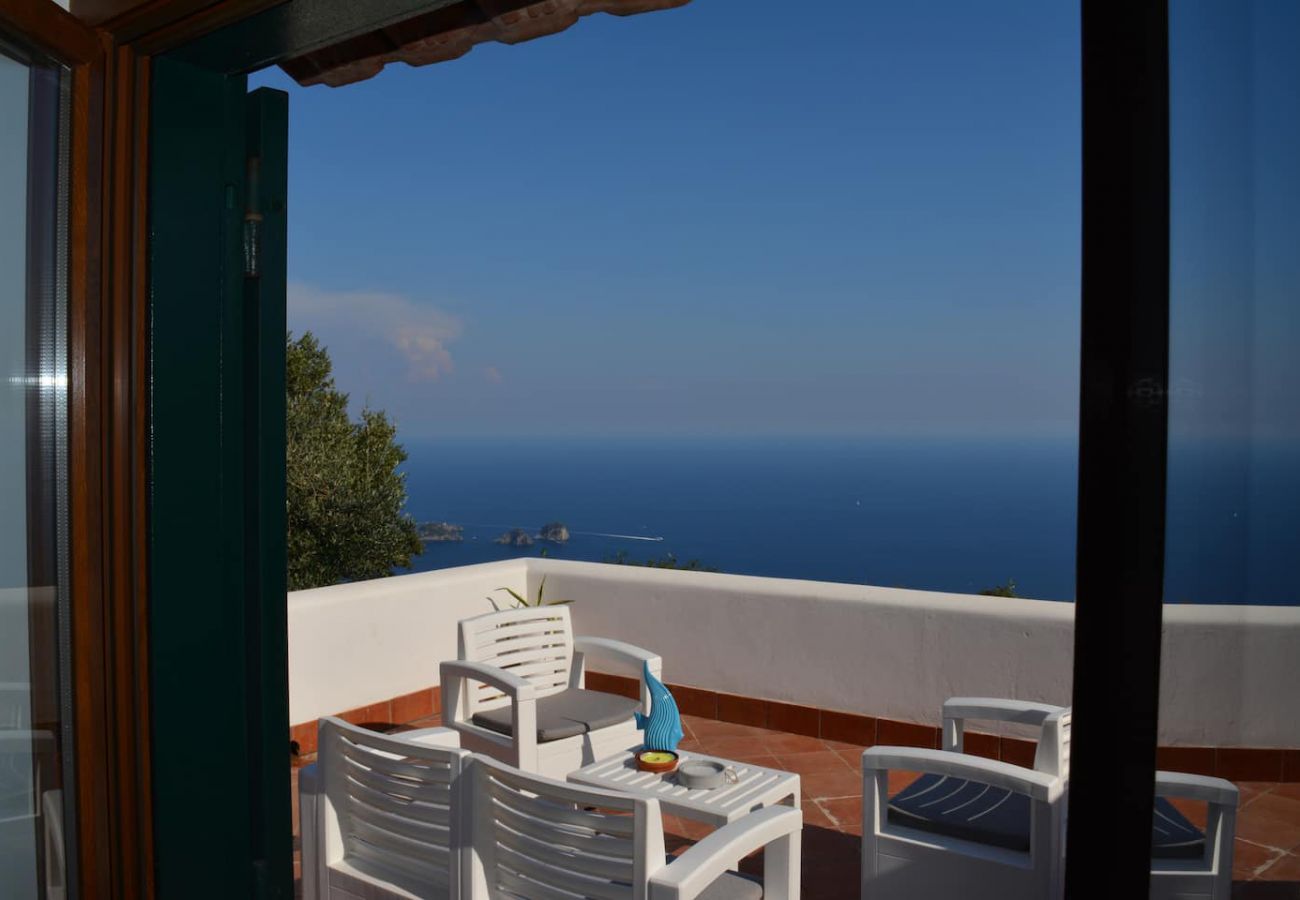 House in Sorrento - AMORE RENTALS - Casa Le Tore Blu with Jacuzzi, Sea View and Garden