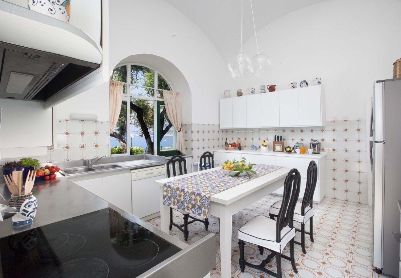 Villa in Positano - AMORE RENTALS - Villa Lo Scoglio with Direct Sea Access and Garden