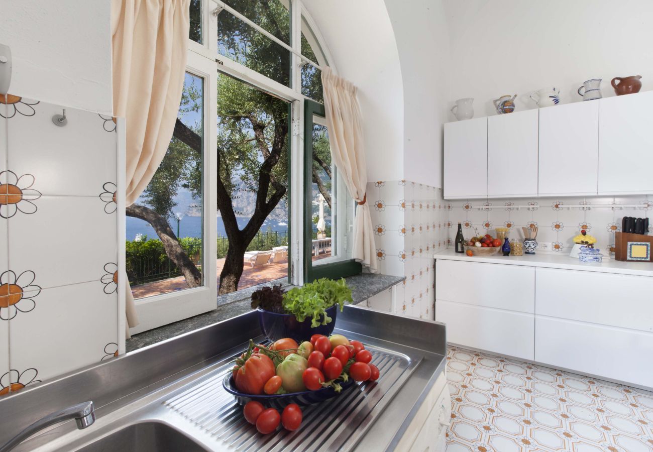 Villa in Positano - AMORE RENTALS - Villa Lo Scoglio with Direct Sea Access and Garden