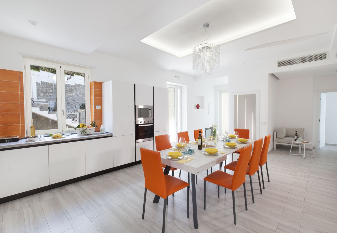 Villa in Nerano - AMORE RENTALS - Villa Iside with Private Pool, Sea View, Jacuzzi and Parking