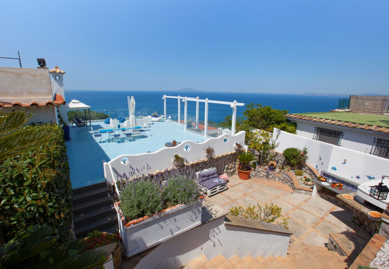 Villa in Termini - AMORE RENTALS - Villa Venus with Private Pool, Sea View and Parking