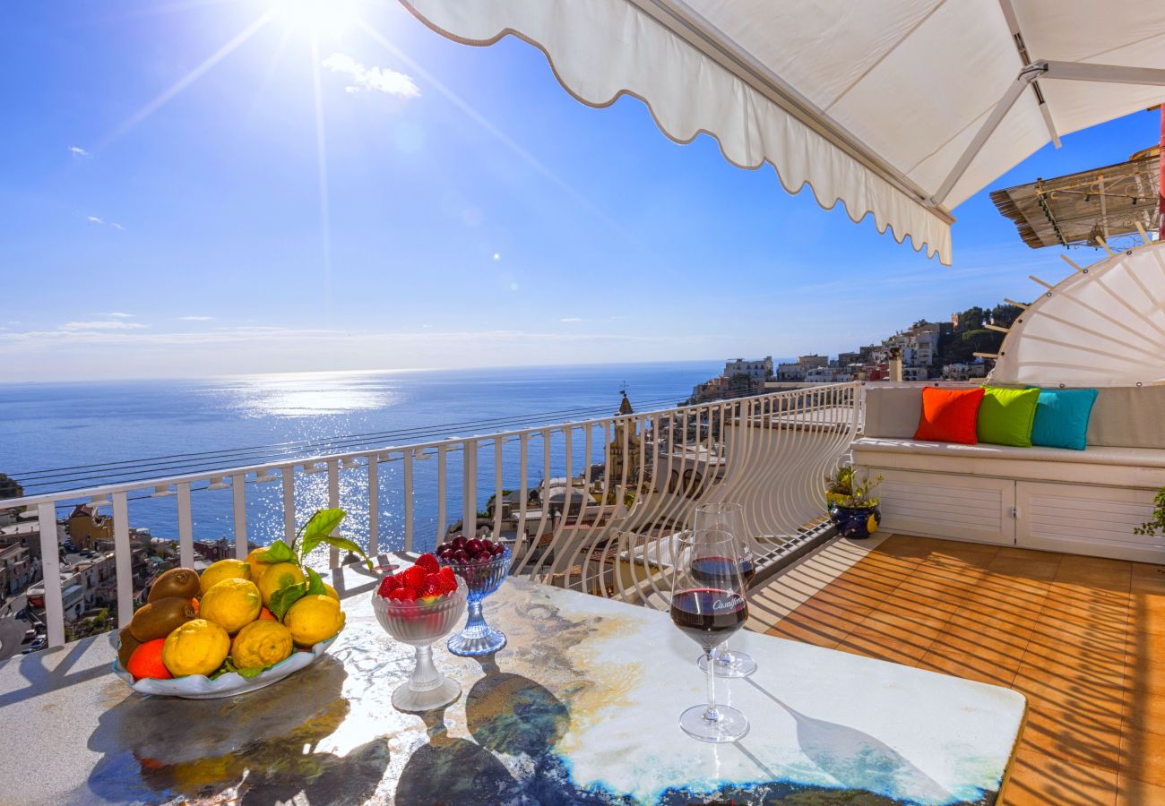 House in Positano - AMORE RENTALS - Casa Paradisea with Sea View Terraces 