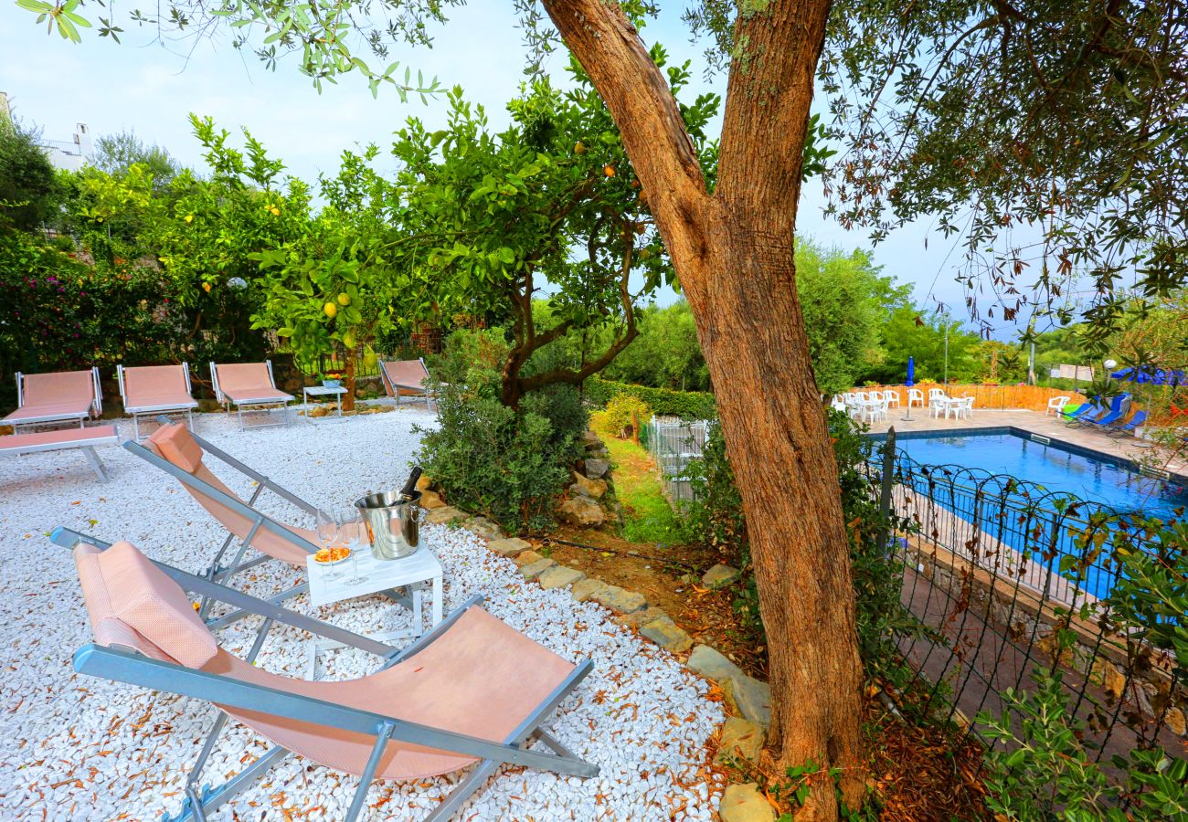 Villa in Sorrento - AMORE RENTALS - Villa Tittina with Shared Pool and Sea View