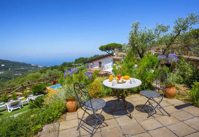 House in Sorrento - AMORE RENTALS - Casa I Giardini di Sorrento with Swimming Pool, Sauna, Sea View