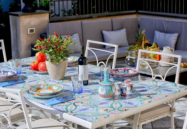 Apartment in Sorrento - AMORE RENTALS - Apartment Terrazza Tasso with Private Garden, External Private Hot Tub in Piazza Tasso