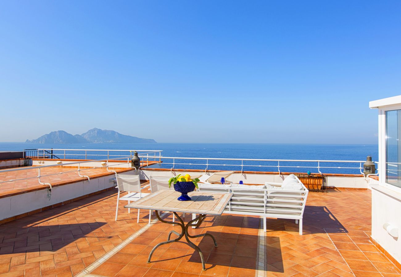 Villa in Massa Lubrense - AMORE RENTALS - Villa Domus Franca with Seafront Shared Pool