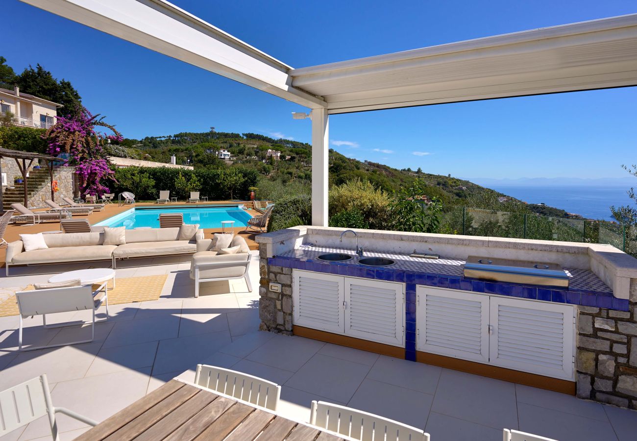 Villa in Sant´Agata sui Due Golfi - AMORE RENTALS - Villa Hermes with Private Pool, Sea View, Garden